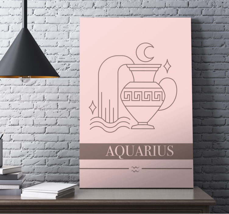 Quote canvas for aquarius zodiac sign - TenStickers