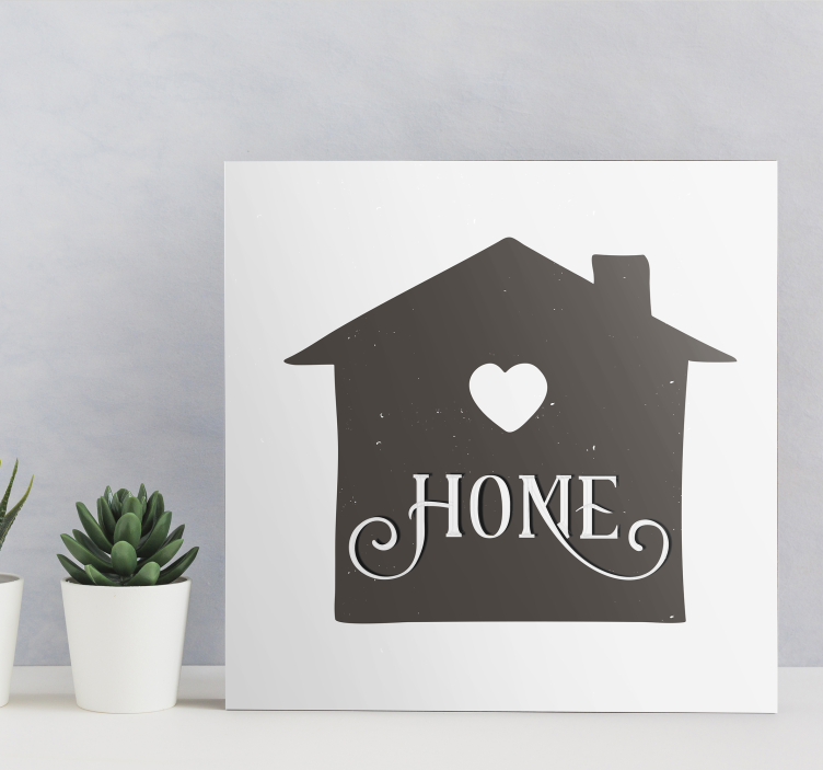Quote canvas for genuine home feelings - TenStickers