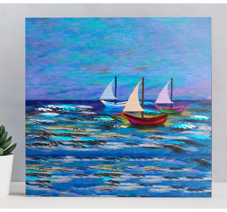 Regatta Abstract Nautical canvas print - TenStickers