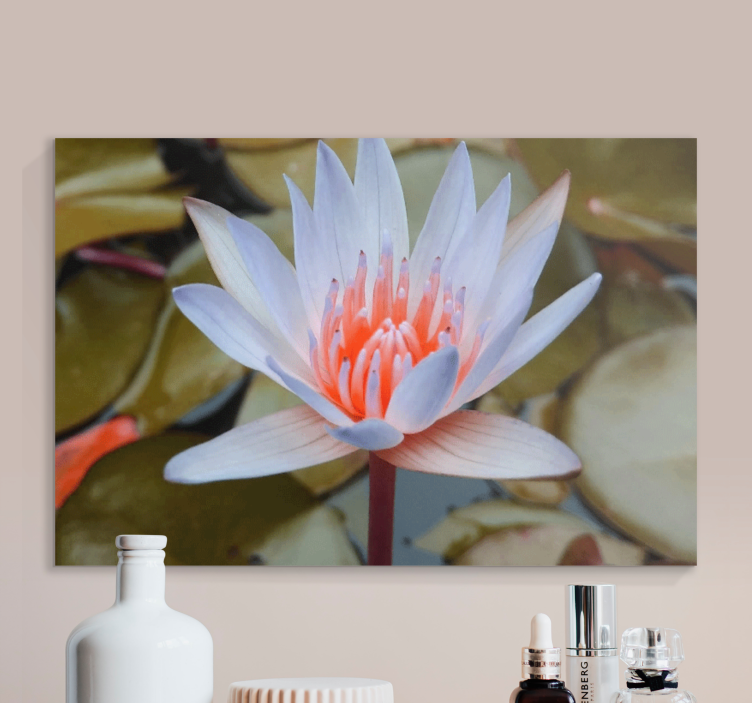 Sea roses and lillies flower canvas - TenStickers