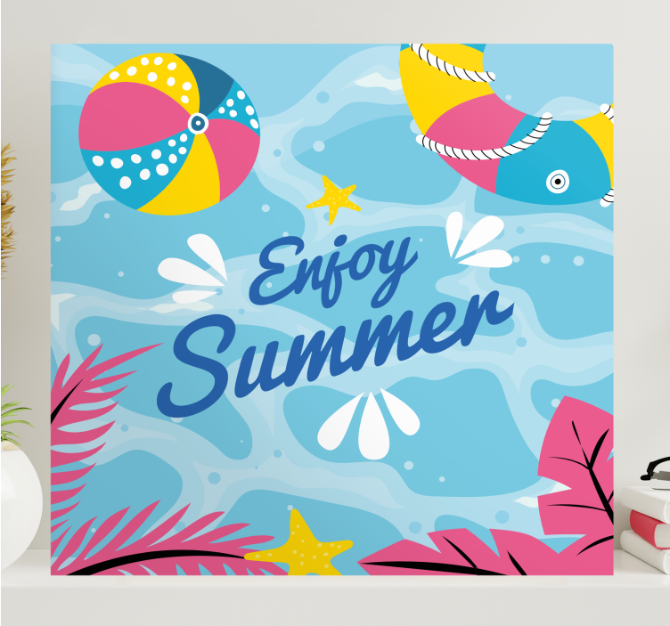 Sports canvas art summer beach enjoyment - TenStickers