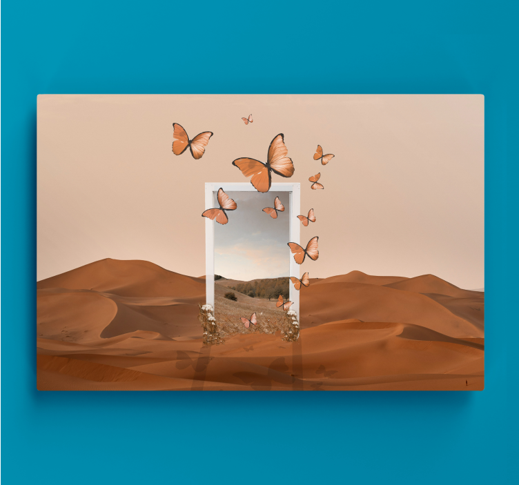 surreal desert landscape canvas art prints - TenStickers
