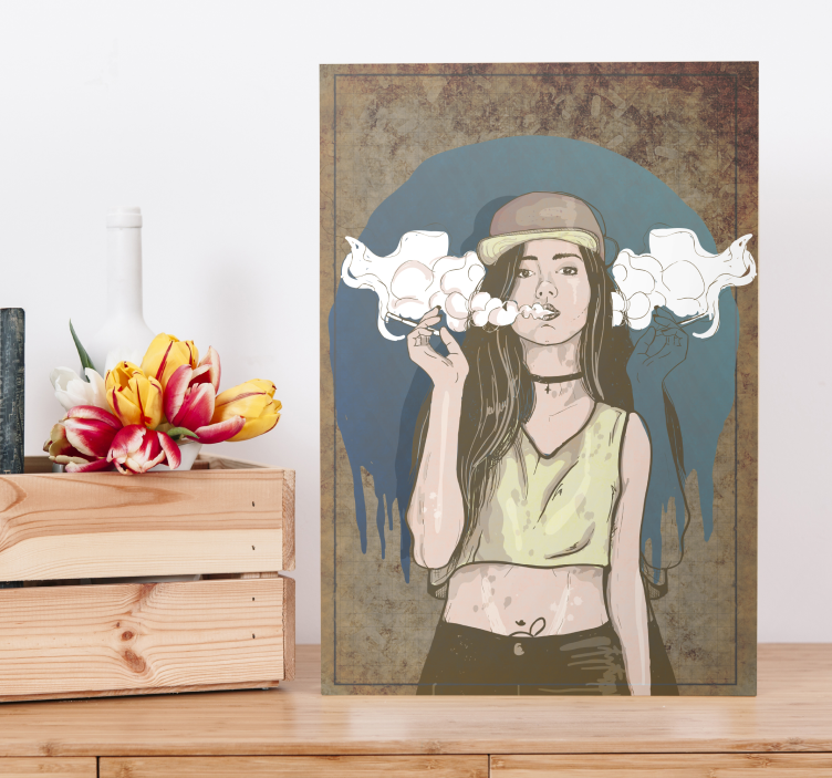 Surreal smoke canvas art prints - TenStickers