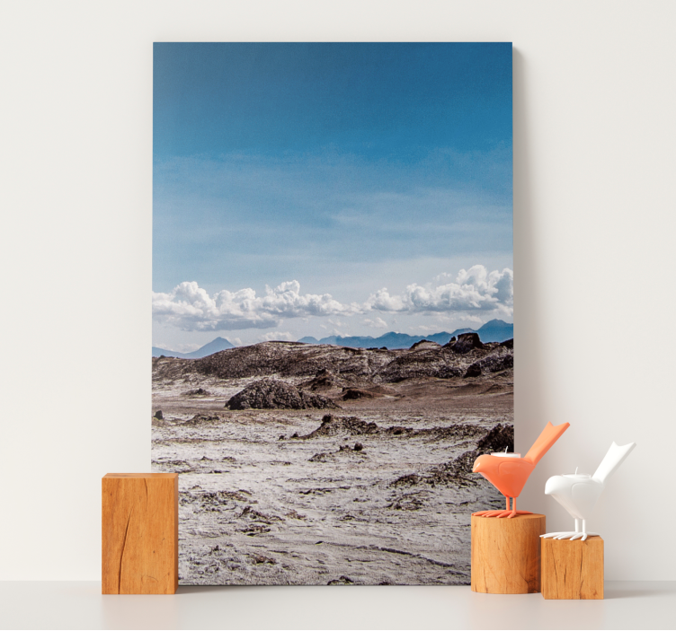 Vast Rocky Terrain landscape canvas - TenStickers