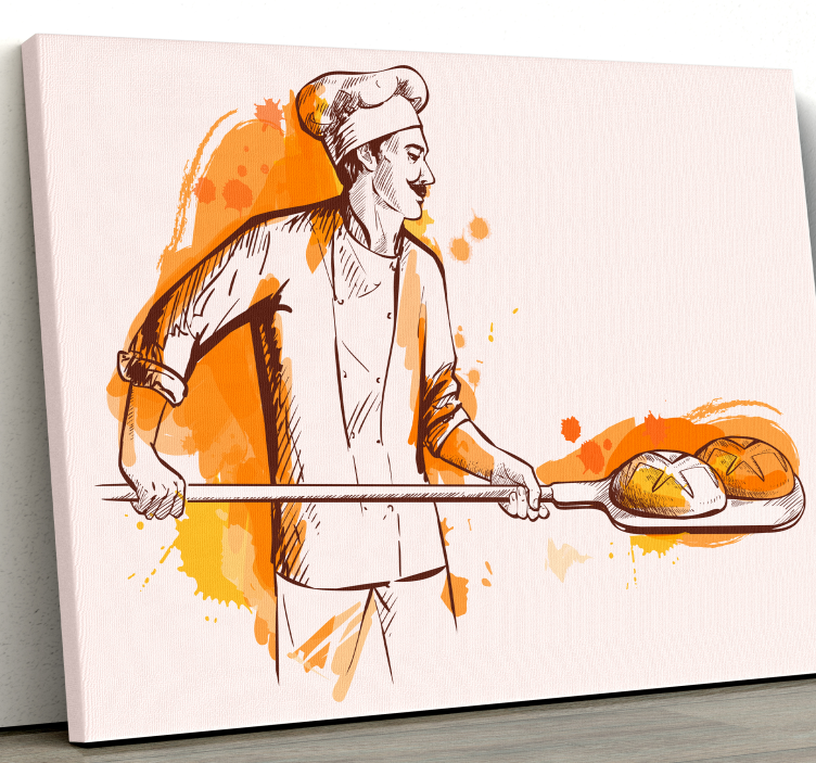 Vintage chef Bar canvas print - TenStickers