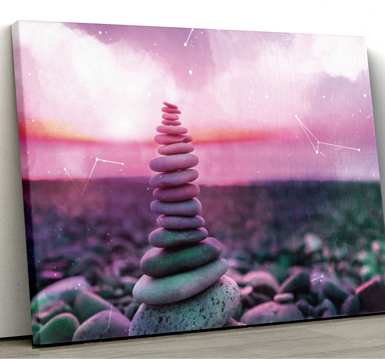 Zen stones  canvas art print - TenStickers