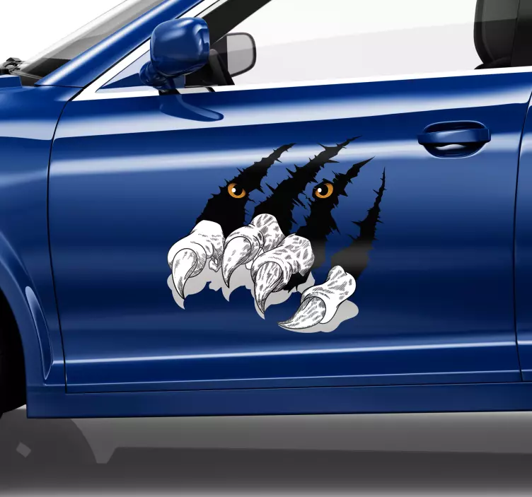 Tiger Scratch Visual Effects Sticker - TenStickers