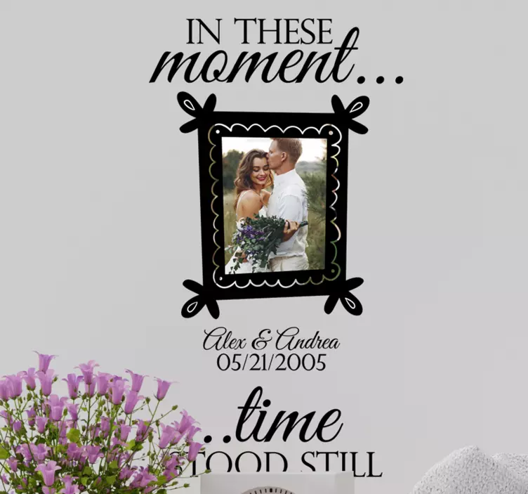 time stopped frame sticker for walls - TenStickers