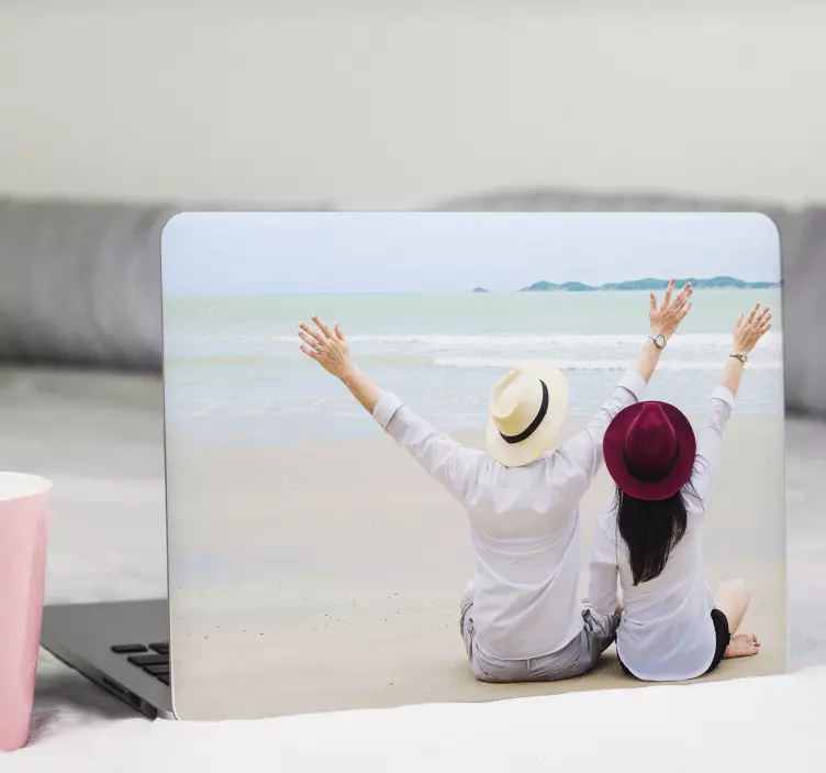 Personalisable photo laptop sticker - TenStickers