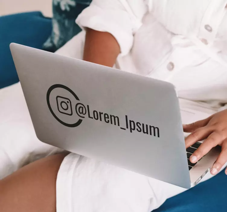 Personalised Instagram window sticker - TenStickers