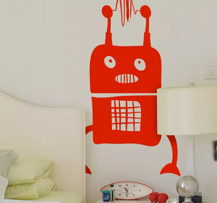 Kids Alien Robot Wall Sticker - TenStickers