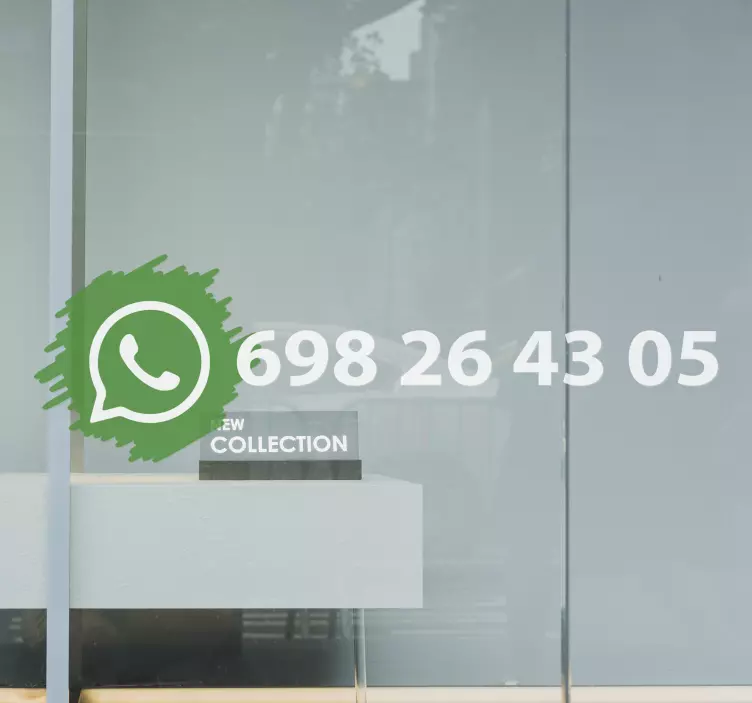 whatsapp social media logo vinyl sign - TenStickers