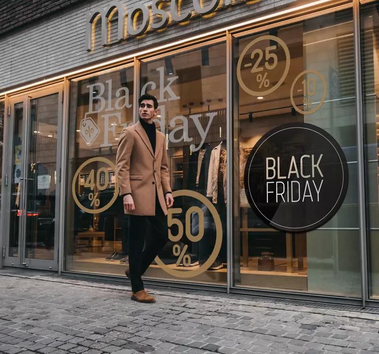 Black Friday Promo sale sticker - TenStickers