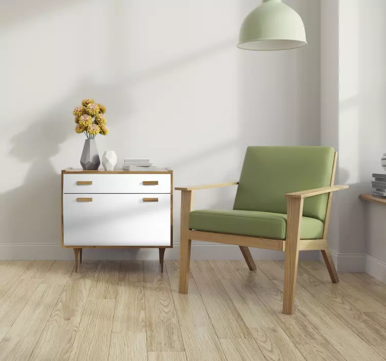 White furniture vinyl decal  - TenStickers