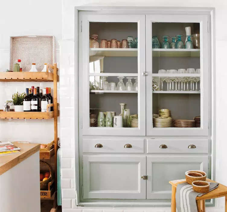 Gray furniture vinyl decal  - TenStickers