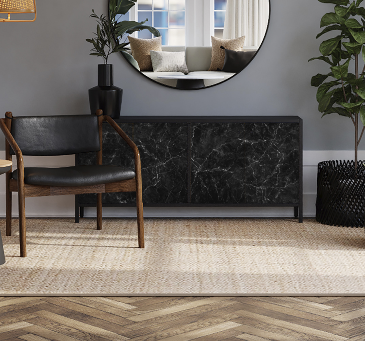 Black Marble furniture decal  - TenStickers