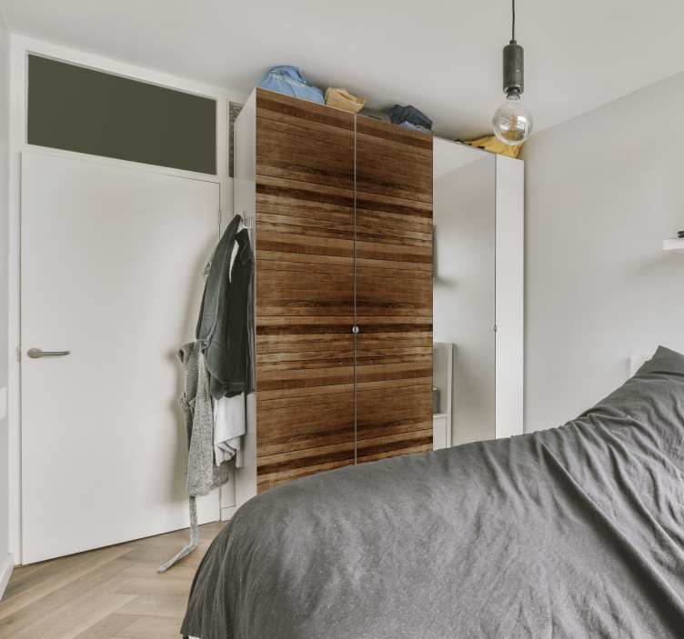 Wood planks furniture decal   - TenStickers