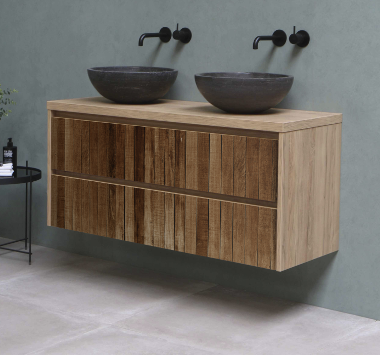 Wood planks furniture decal   - TenStickers