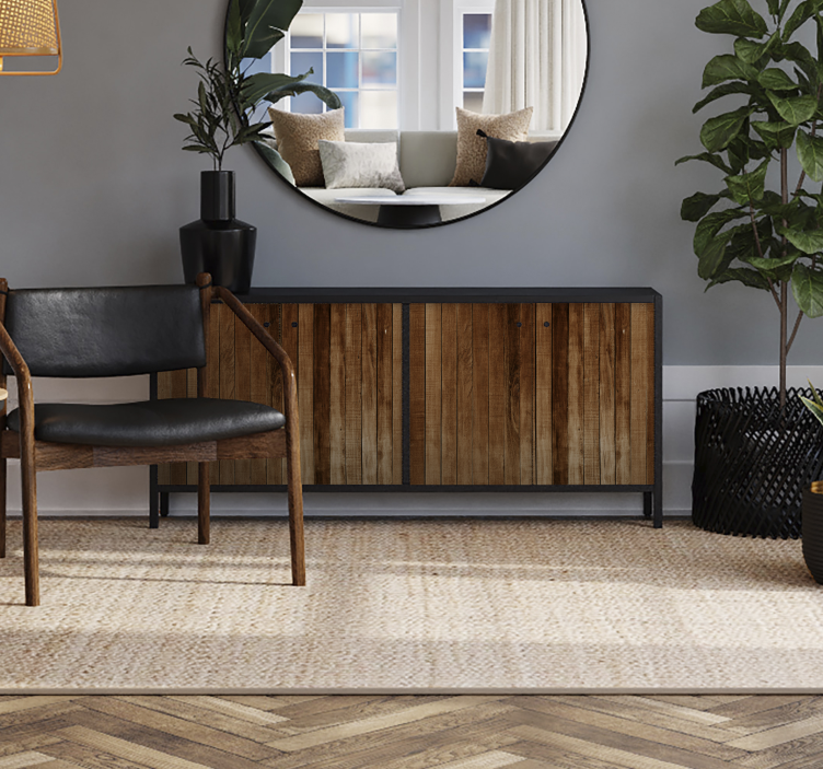 Wood planks furniture decal   - TenStickers