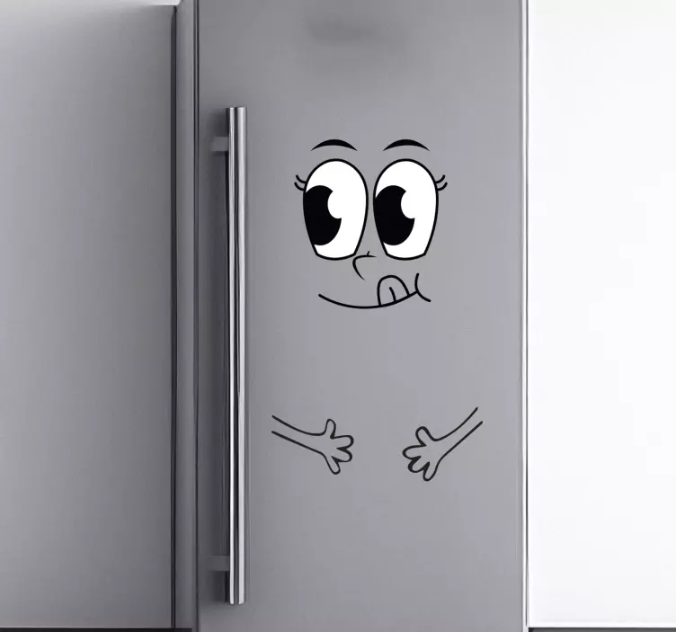 Vinyl Face fridge sticker - TenStickers