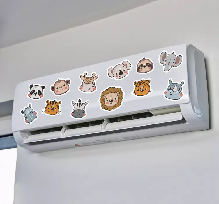 Animals air conditioner decor - TenStickers