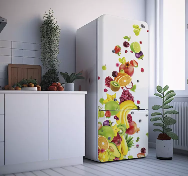 Vinyl Fruit fridge vinyl sticker - TenStickers