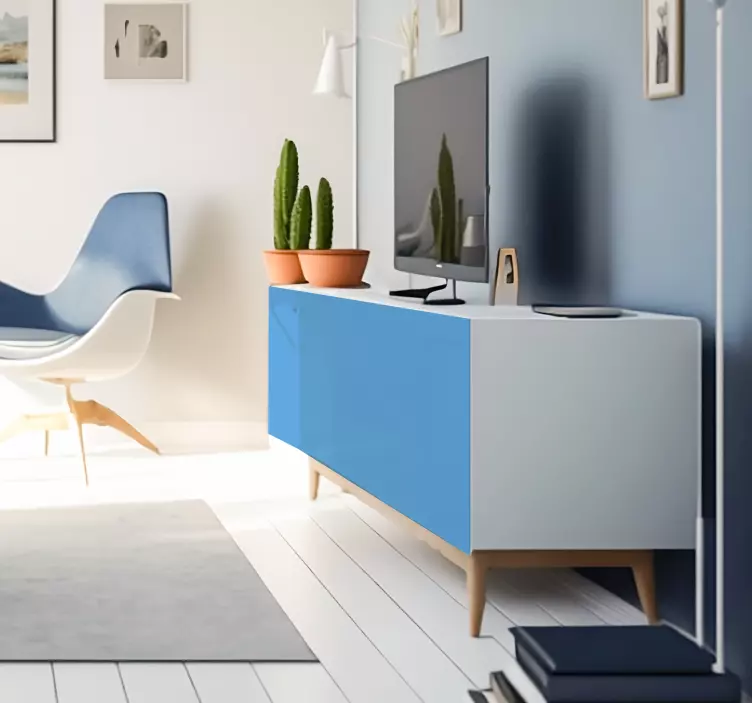 Blue vinyl furniture decal - TenStickers