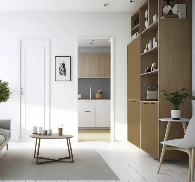 Matte Beige Brown furniture vinyl sticker - TenStickers