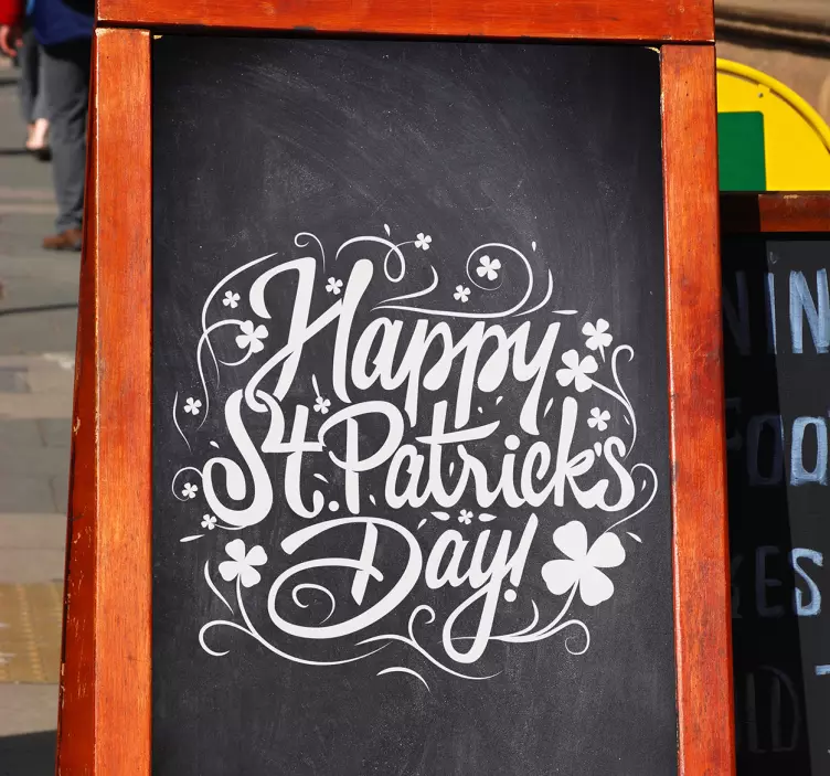 Joyful St. Patrick's Day shop window sticker - TenStickers