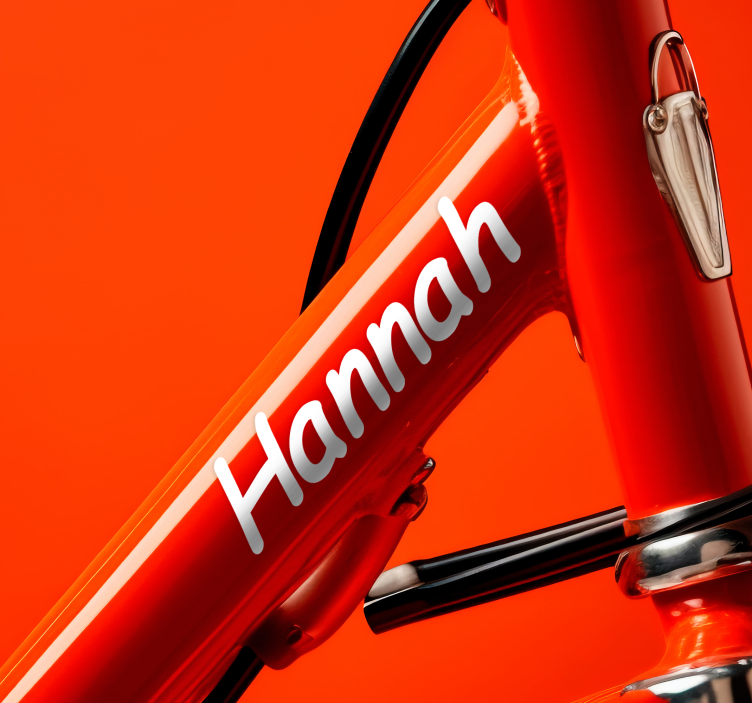 Handwritten style bike sticker - TenStickers