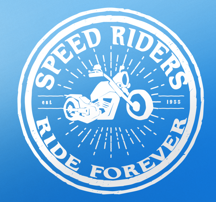 SPEED RIDERS RIDE FOREVER motocross sticker - TenStickers