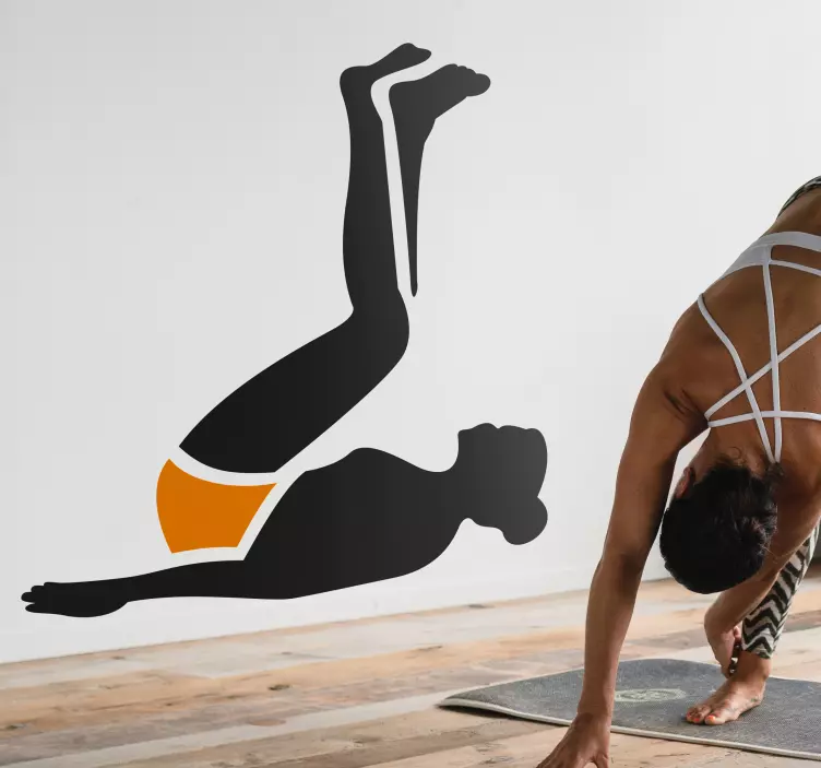 Abdominal Exercise Wall Sticker - TenStickers