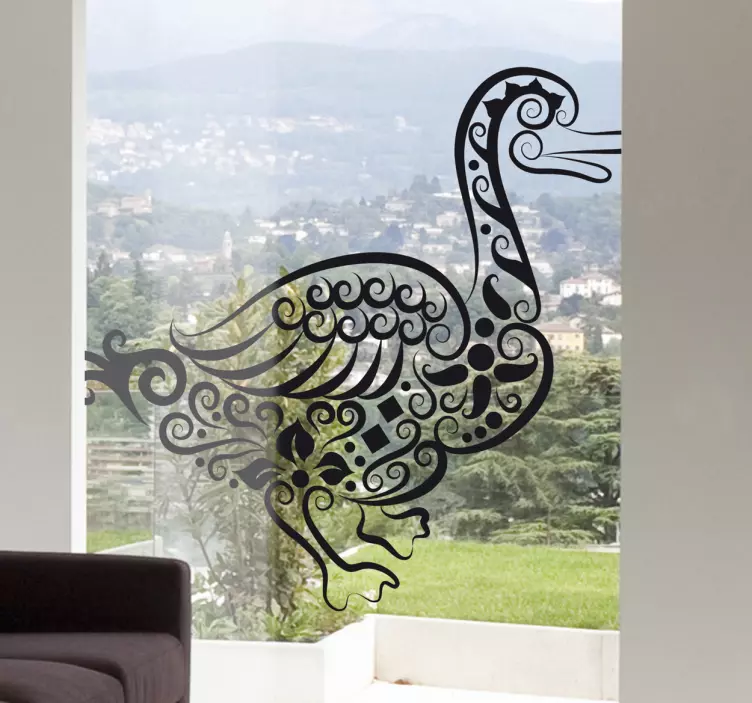 Abstract Duck Decal - TenStickers
