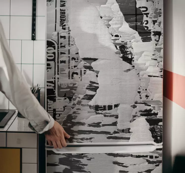 Abstract Fridge Wrap texture sticker - TenStickers