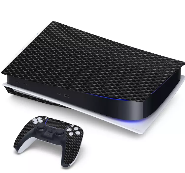 Abstract metallic background PS5 sticker - TenStickers