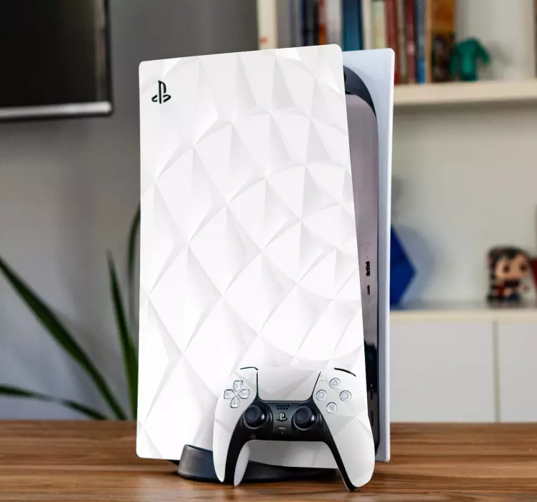 Abstract paper effect background PS5 decal - TenStickers