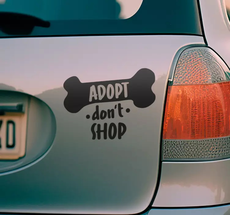 adopt don’t shop pet sticker - TenStickers