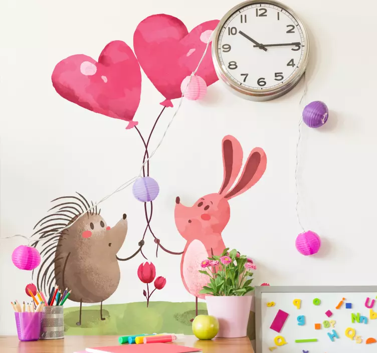 Adorable Animal Companions pet sticker - TenStickers