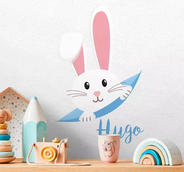 Nursery wall sticker adorable bunny design - TenStickers