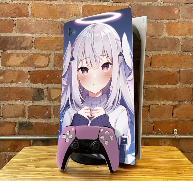 Anime girl manga ps5 sticker - TenStickers