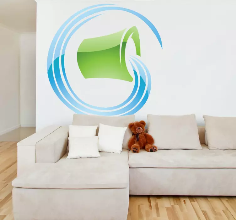 Aquarius Zodiac Sign Wall Sticker - TenStickers