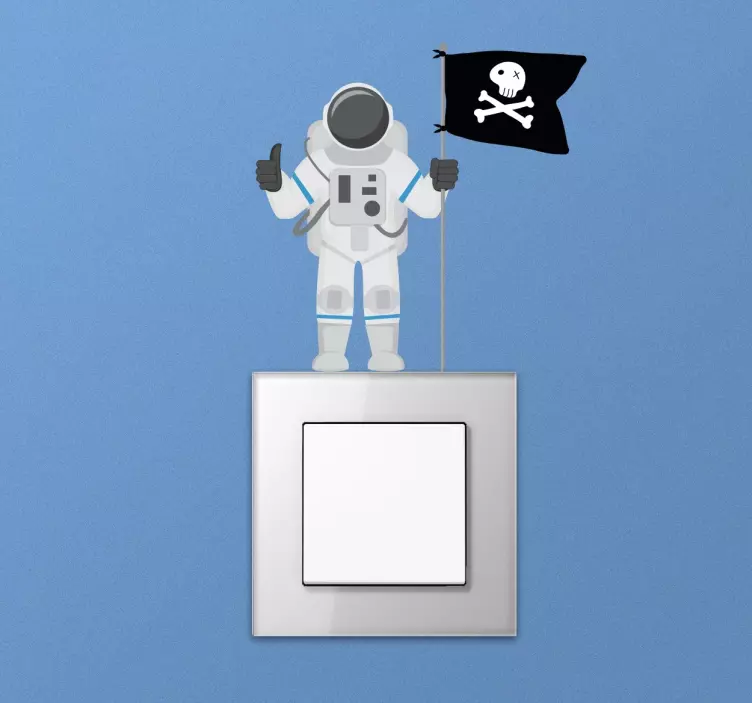Astronaut Light Switch Sticker - TenStickers