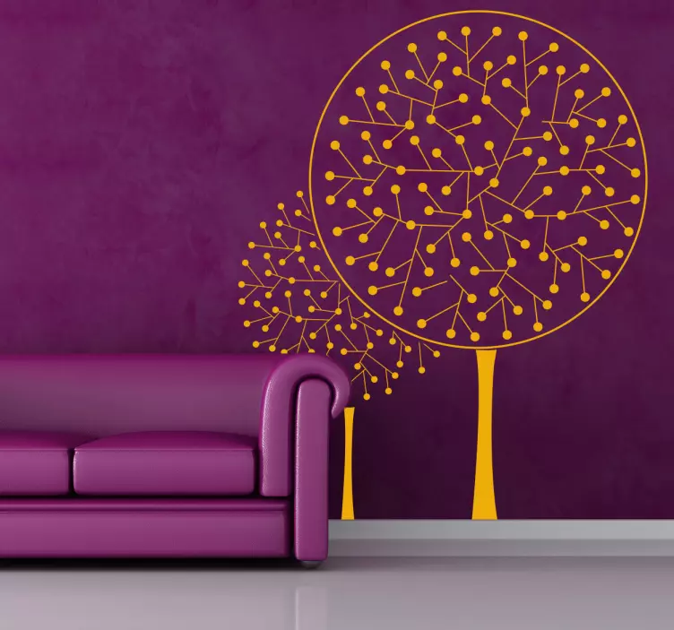 Atomic Trees Wall Sticker - TenStickers