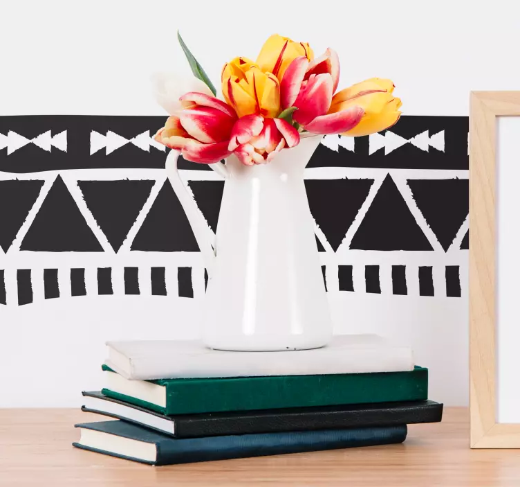 Aztec Style Wall Mural Sticker - TenStickers