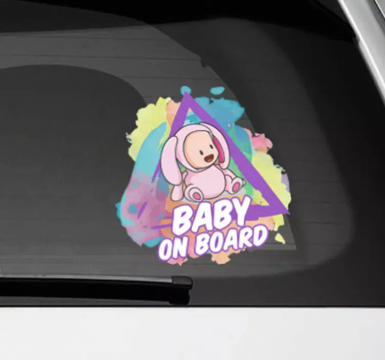 Baby on board sticker infant on board - TenStickers