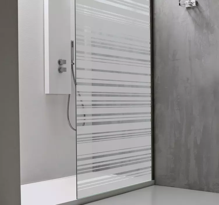 Bar Code Etched Glass Decal - TenStickers