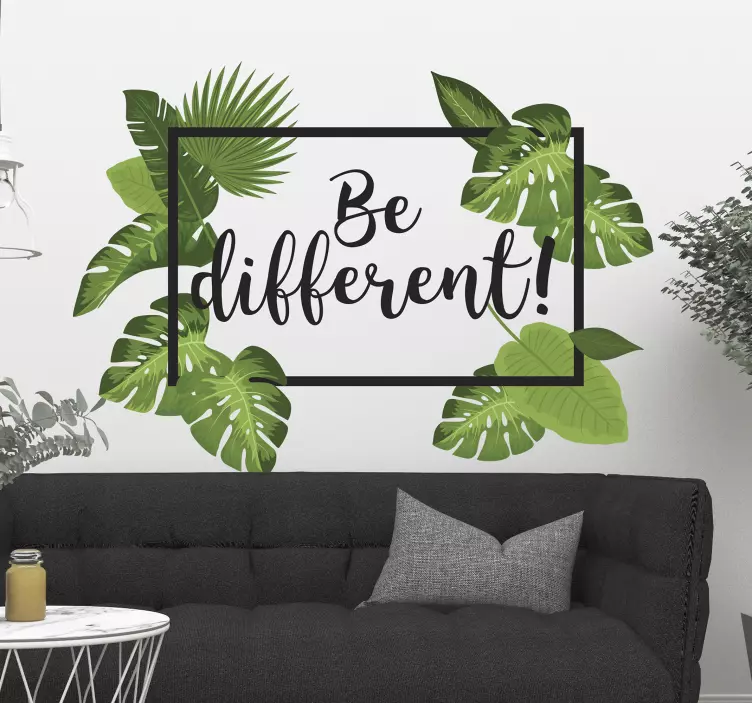 Be Different Wall Sticker - TenStickers
