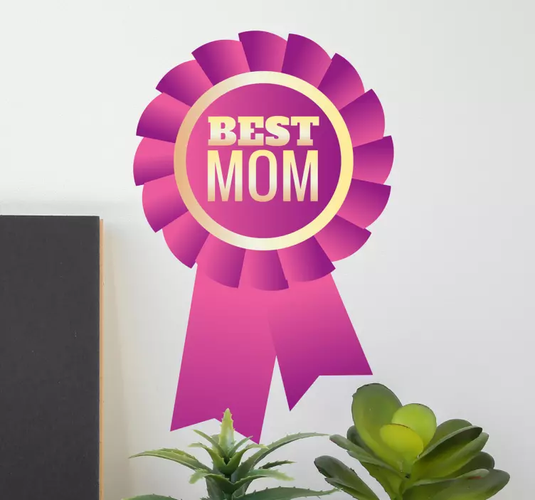 Best Mom Wall Sticker - TenStickers