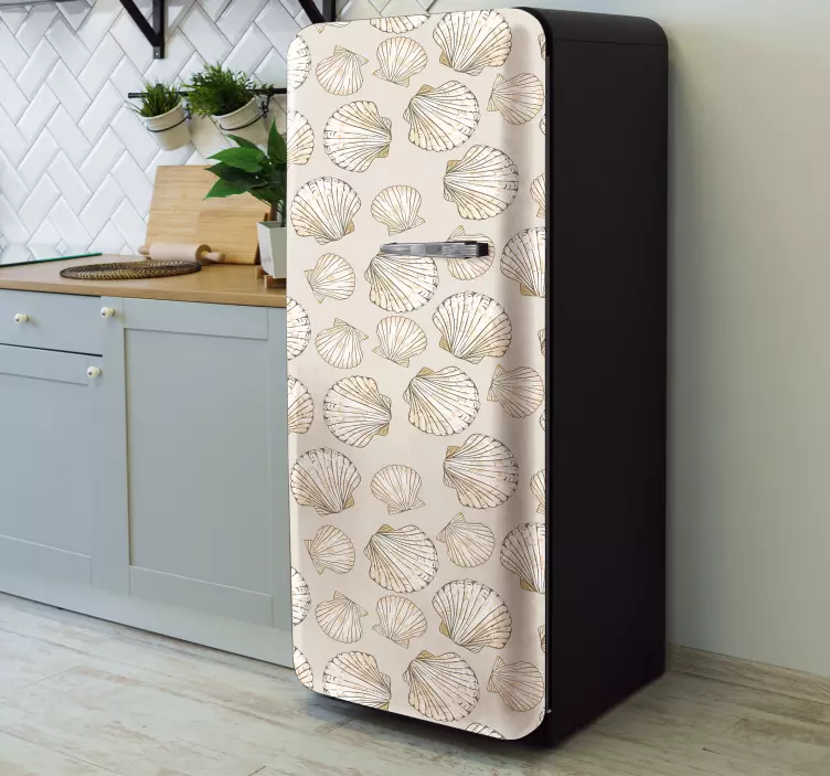 Big and Small Seashells fridge decal - TenStickers