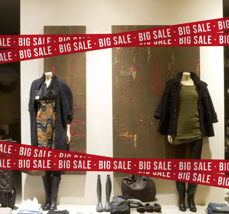 Big sale tape window sticker - TenStickers